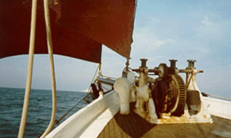 NELL - foredeck with windlass.