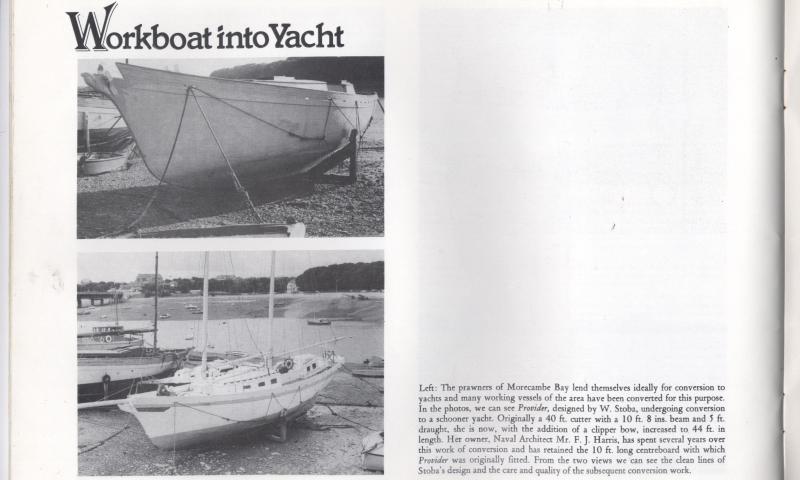 Provider - undergoing conversion to a schooner yacht