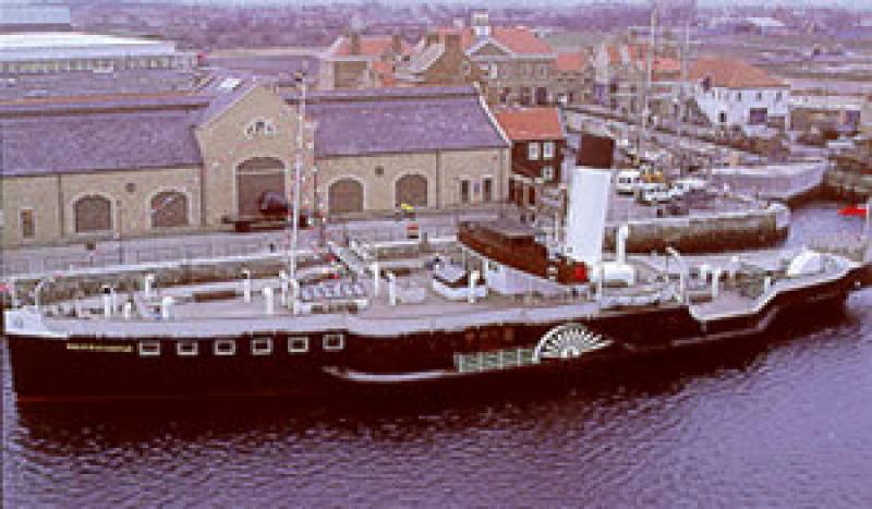 WINGFIELD CASTLE - at Hartlepool. Port side and main deck.