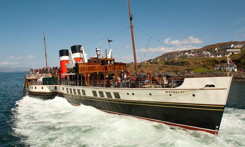 Paddle Steamer Waverley going astern out of Mallaig Harbour - Photo Comp 2011 entry