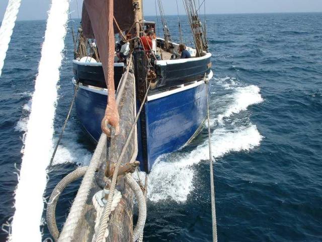 Kenya Jacaranda - bowsprit looking aft