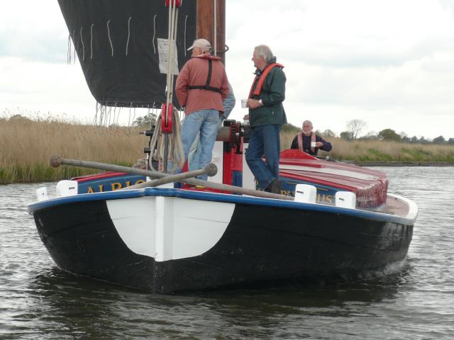 Albion's crew taking some refreshments