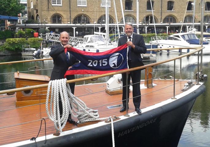 Receiving 2015 Flagship pennant