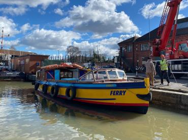 Emily moored