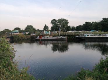 Whitley moored