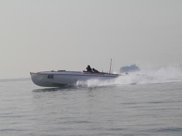 CMB4R during her sea trials