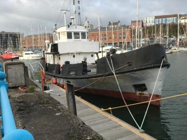 Elkstone - moored in Milfred Haven