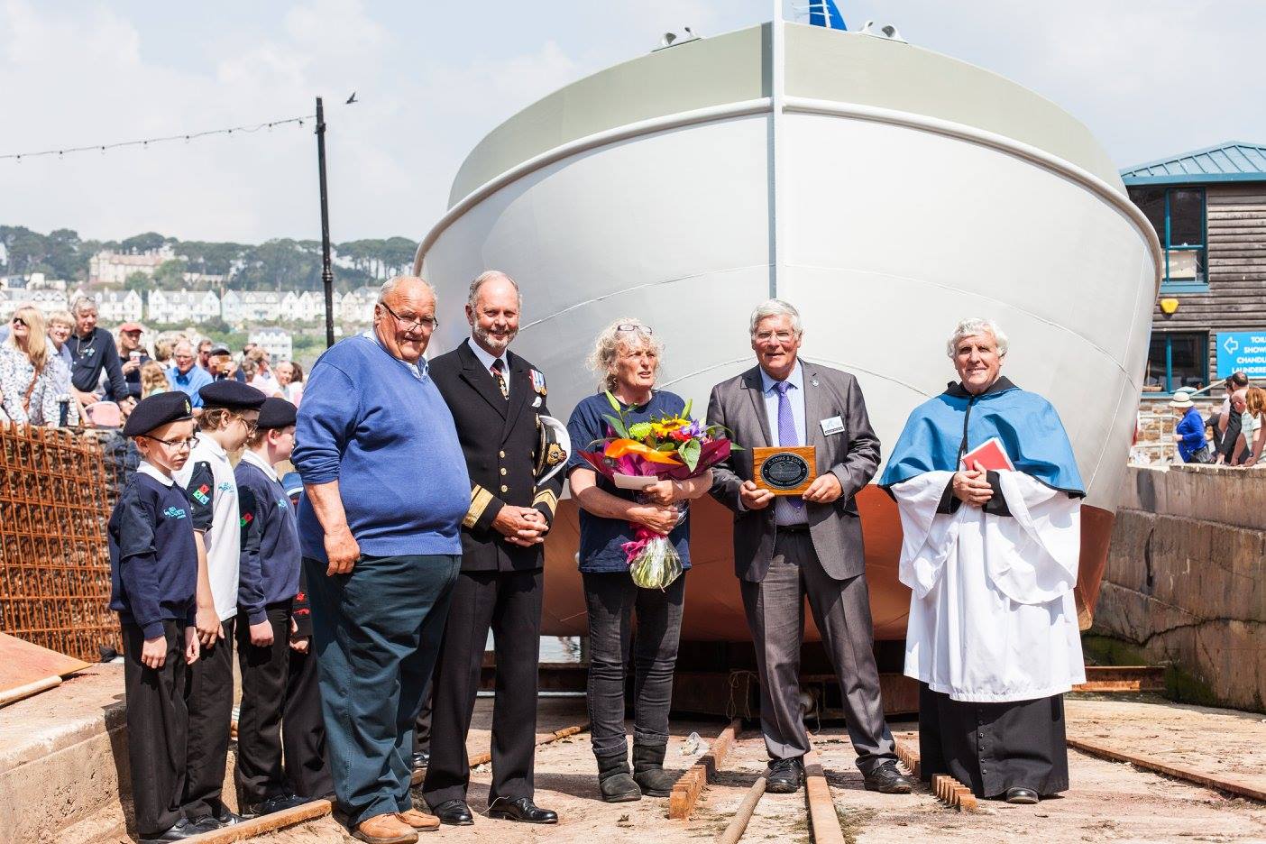 Blue Mermaid team in Polruan 