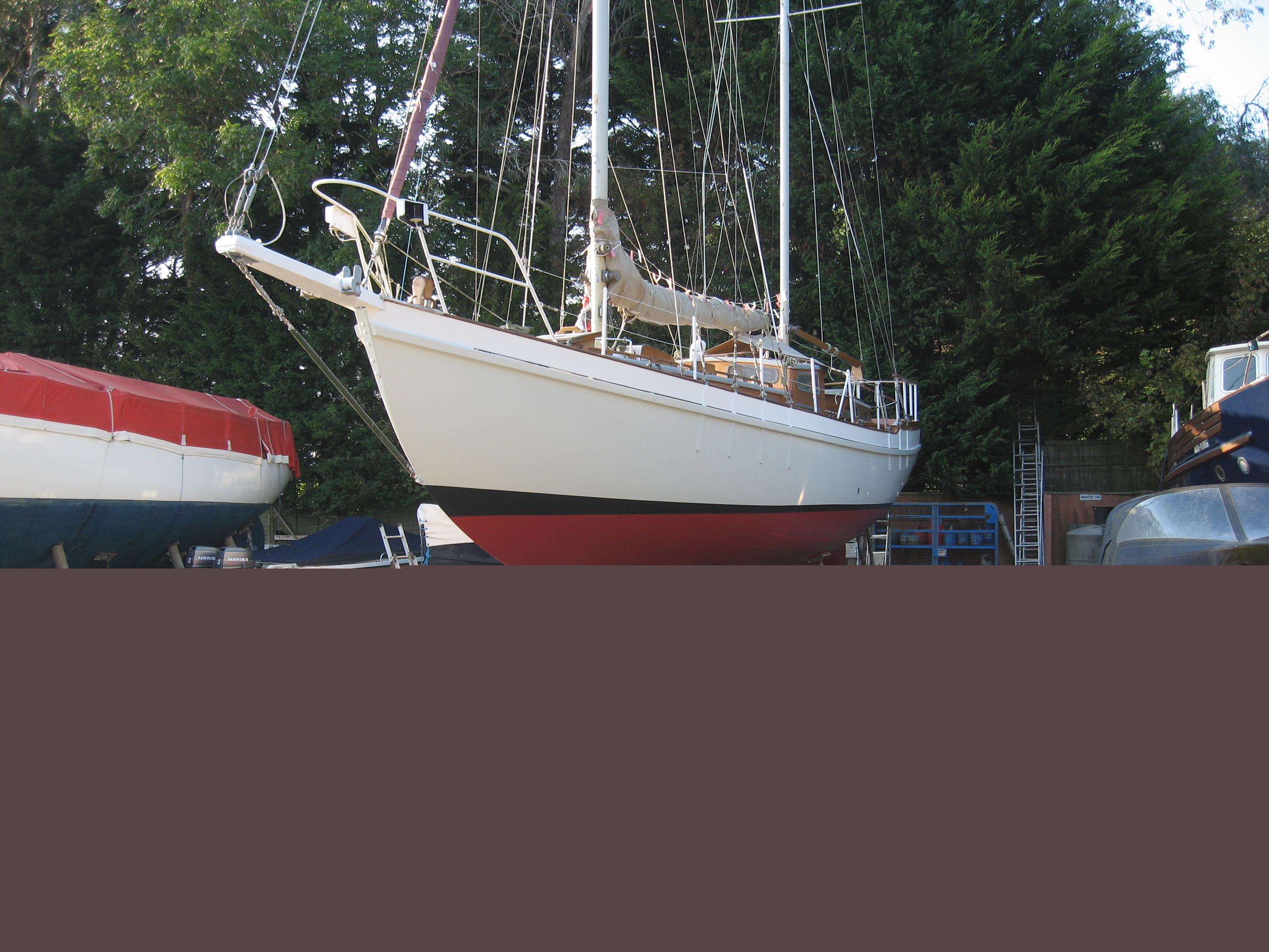 Cinnamon Lady in dry dock