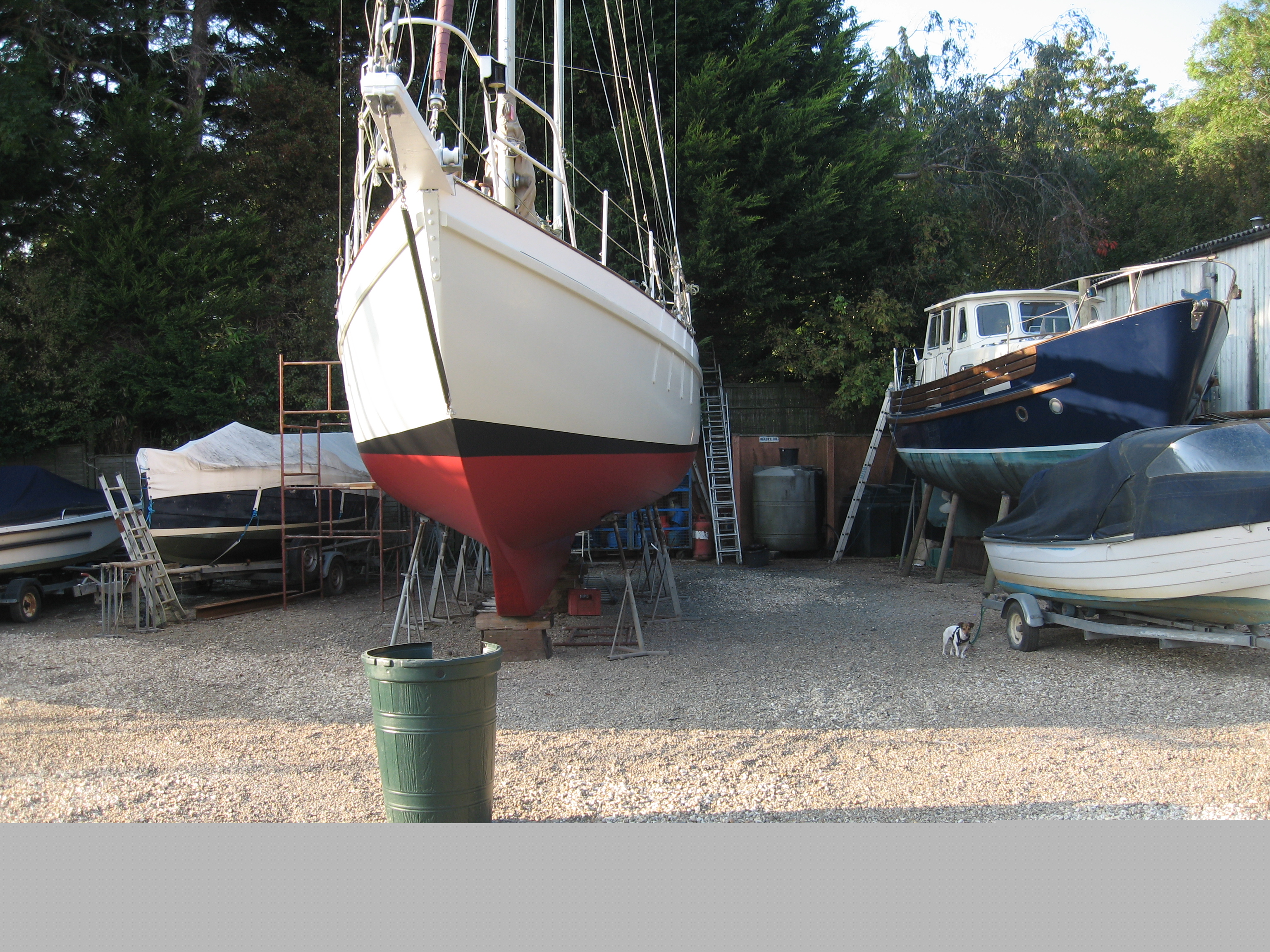 Cinnamon Lady in dry dock