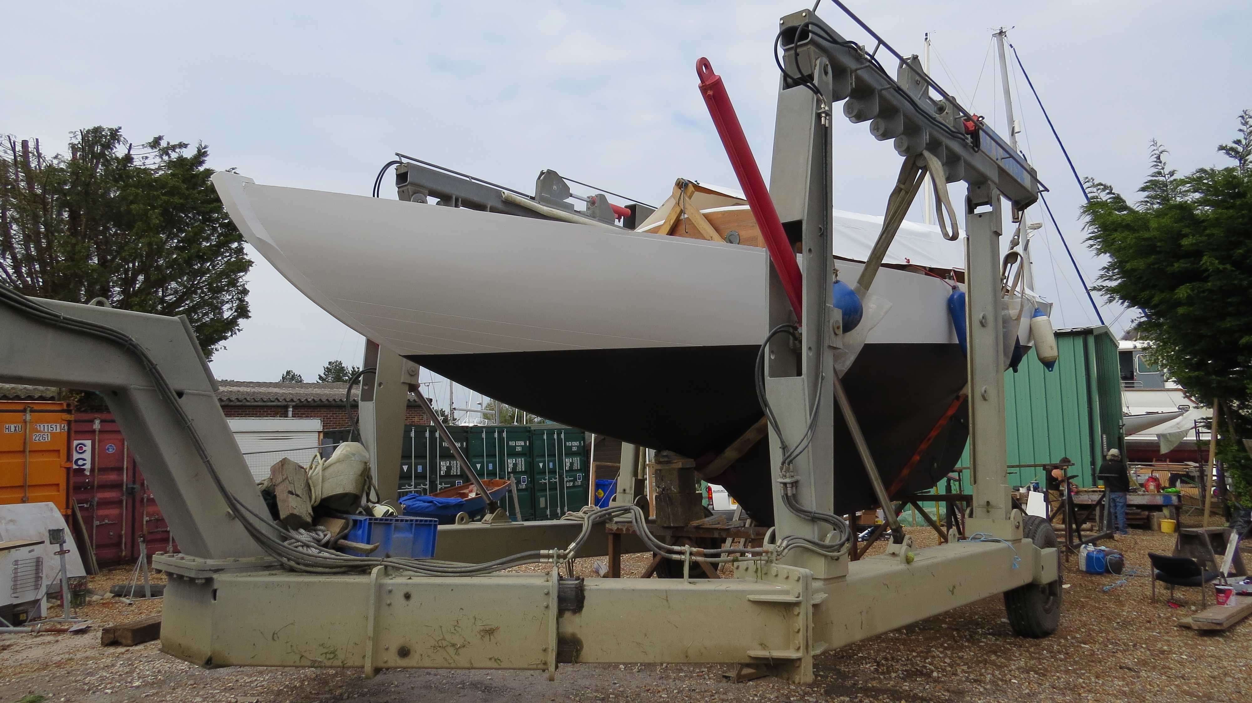 Freya in dry dock