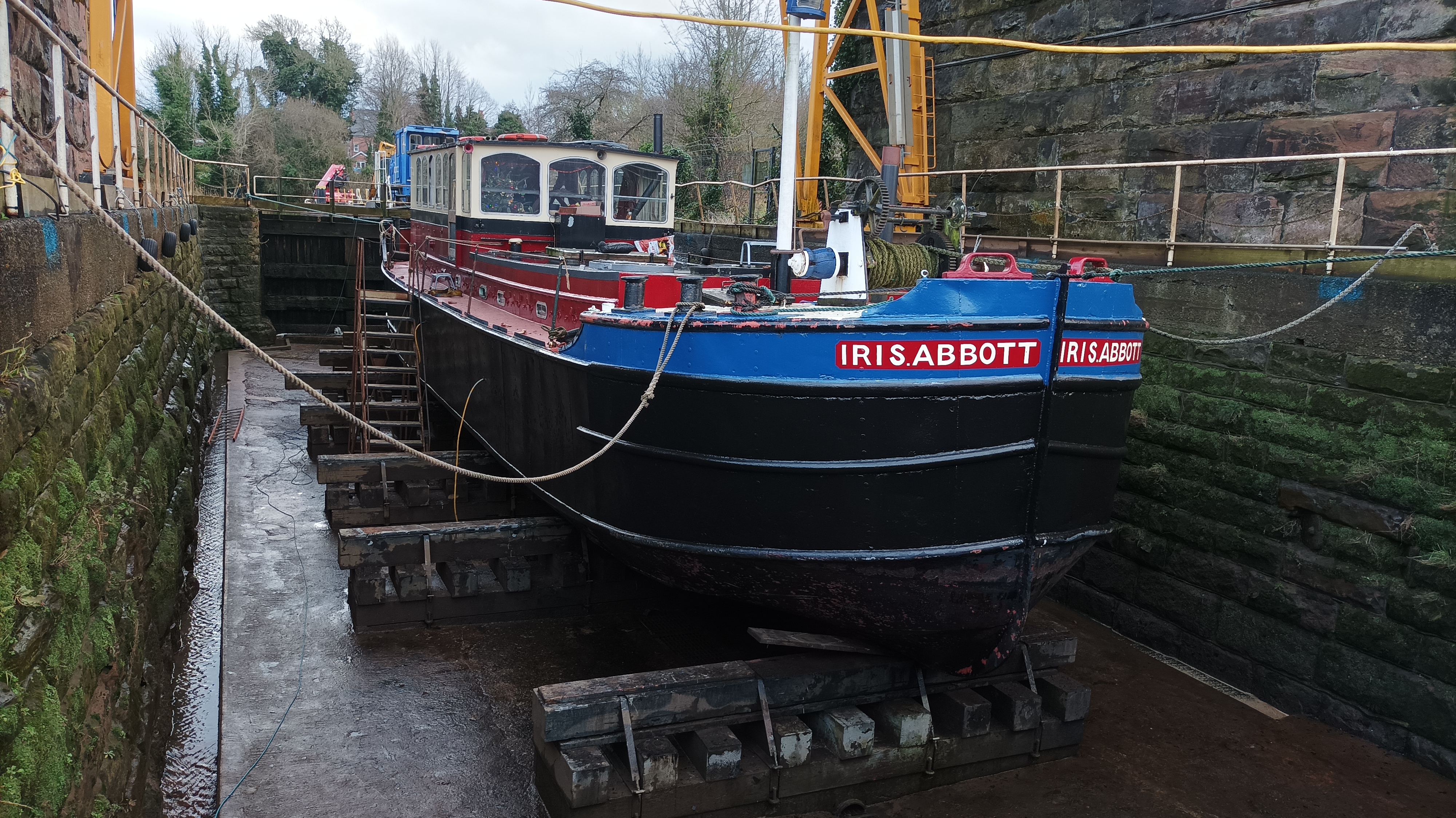 Iris Abbott in dry dock