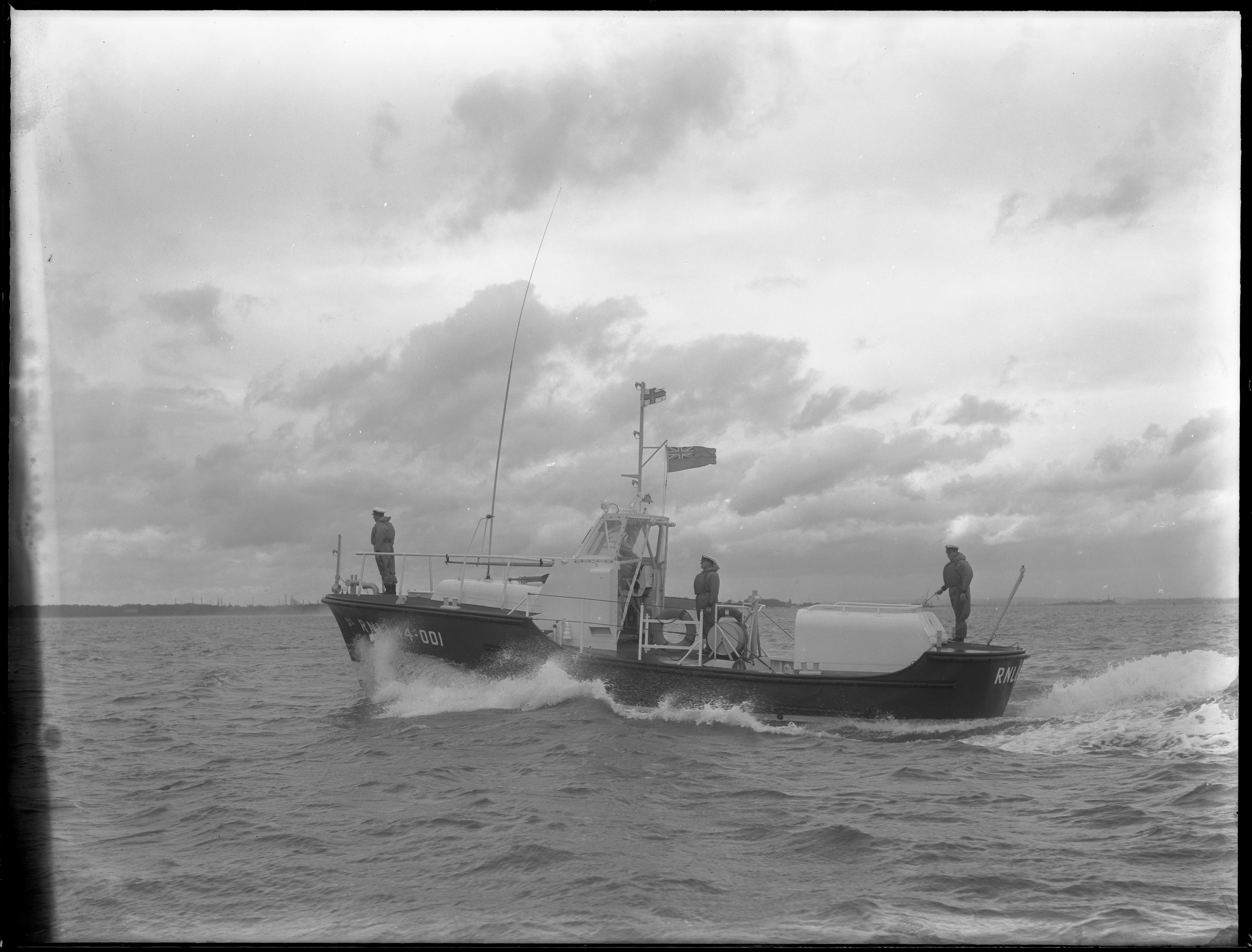 B&W image in service