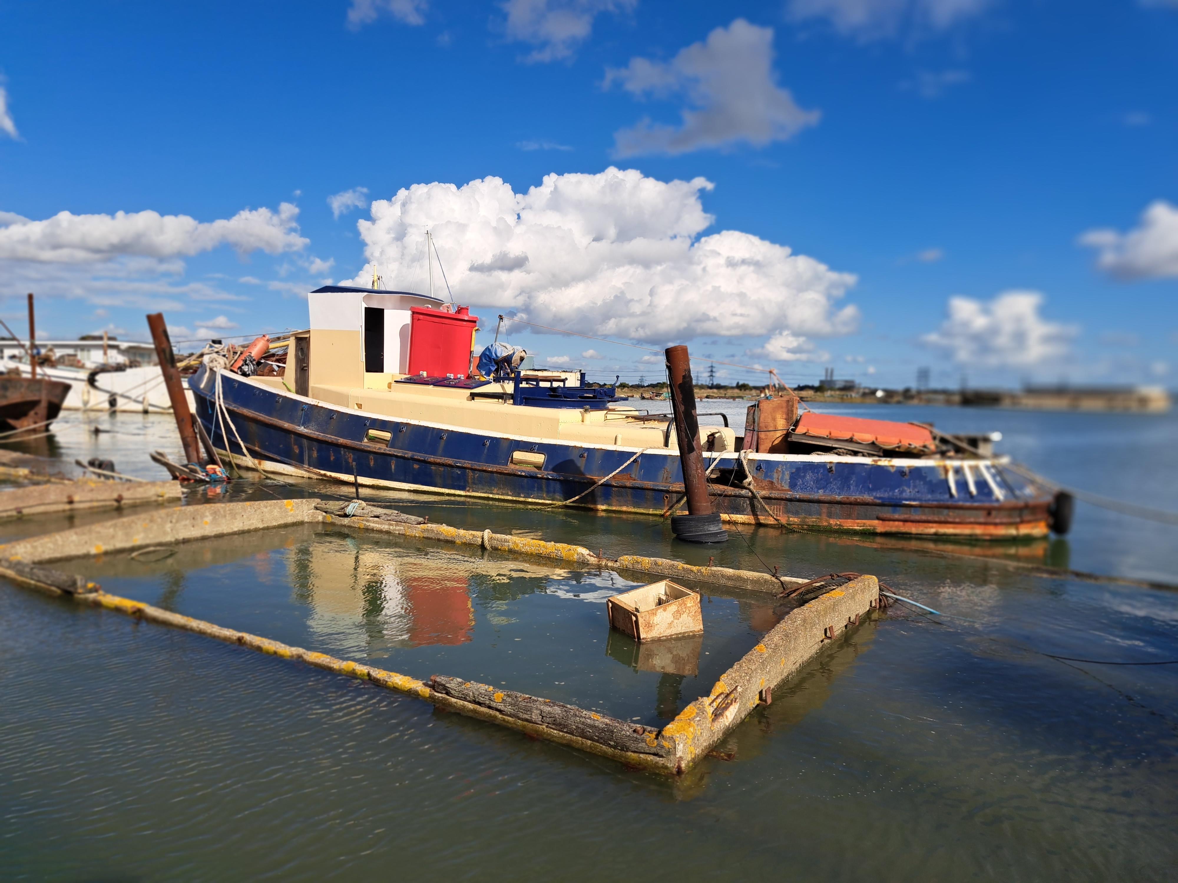 Riverman moored