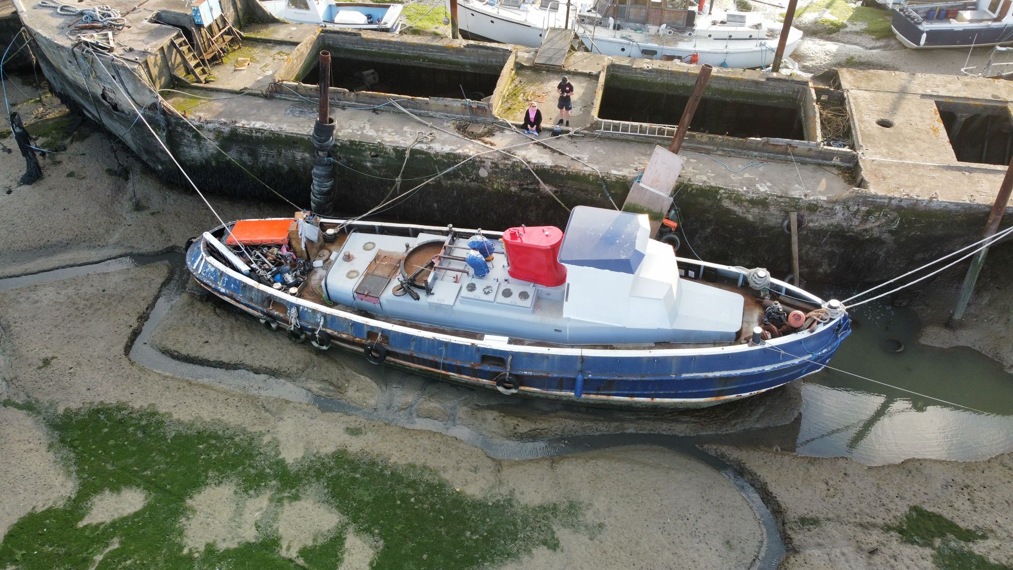 Riverman in dry dock