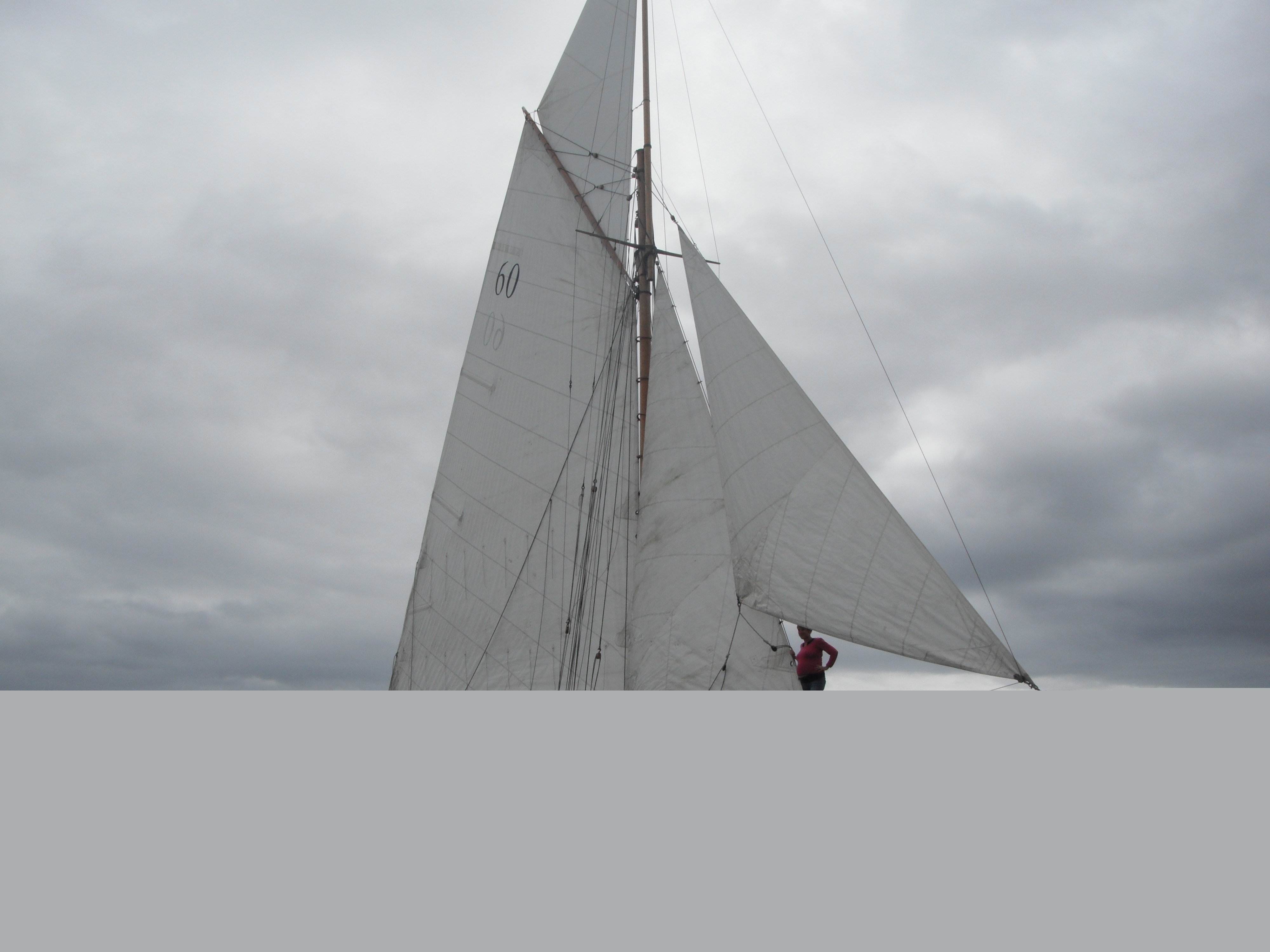 Coryphee at sea, arriving in Cornwall, 2013