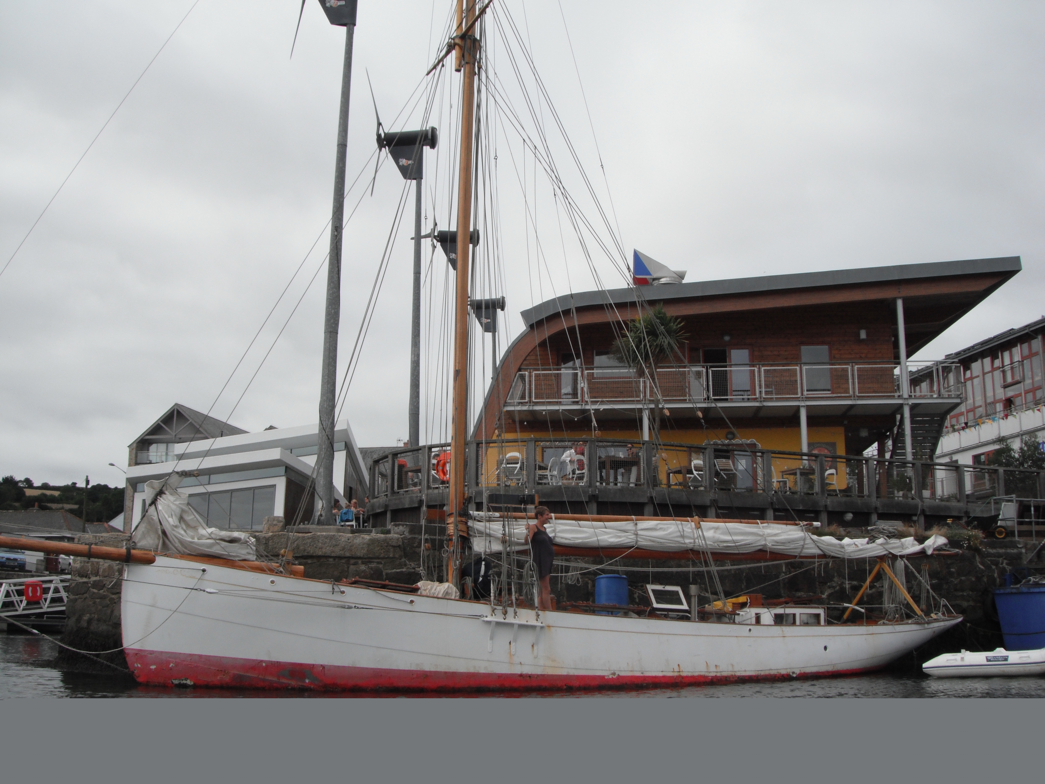 Coryphee moored in Cornwall, 2013
