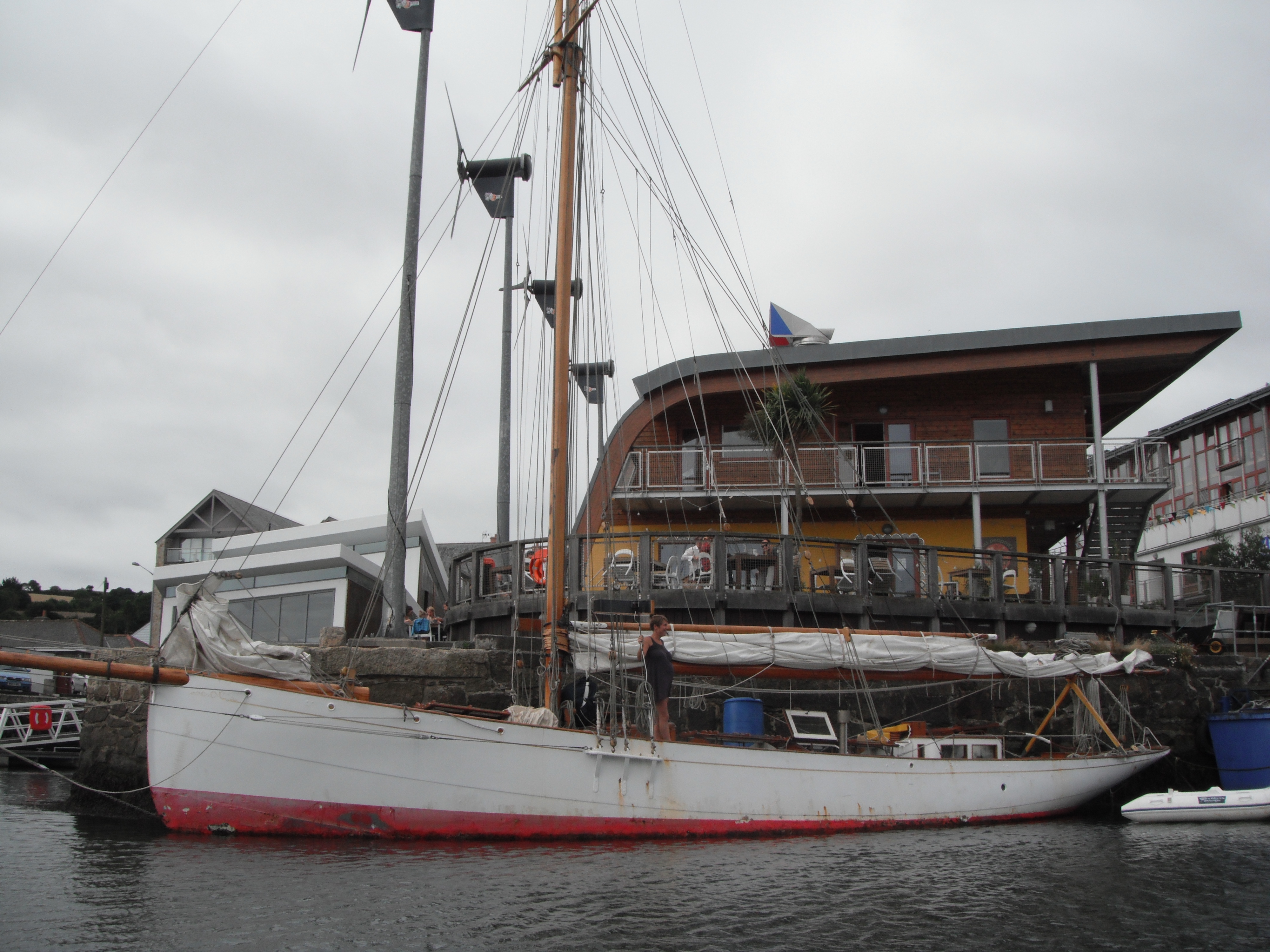 Coryphee moored in Cornwall, 2013