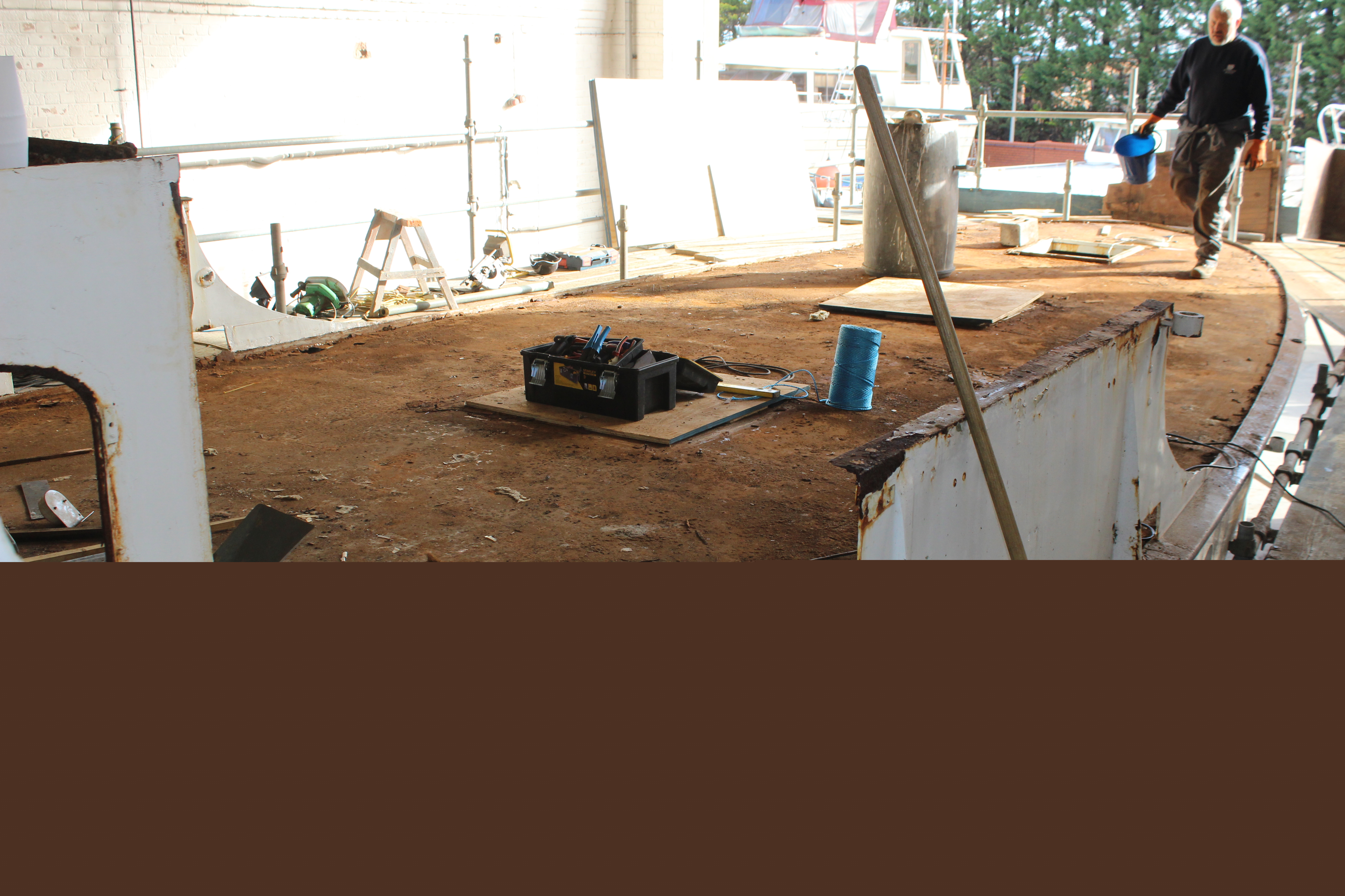 Llanthony under restoration