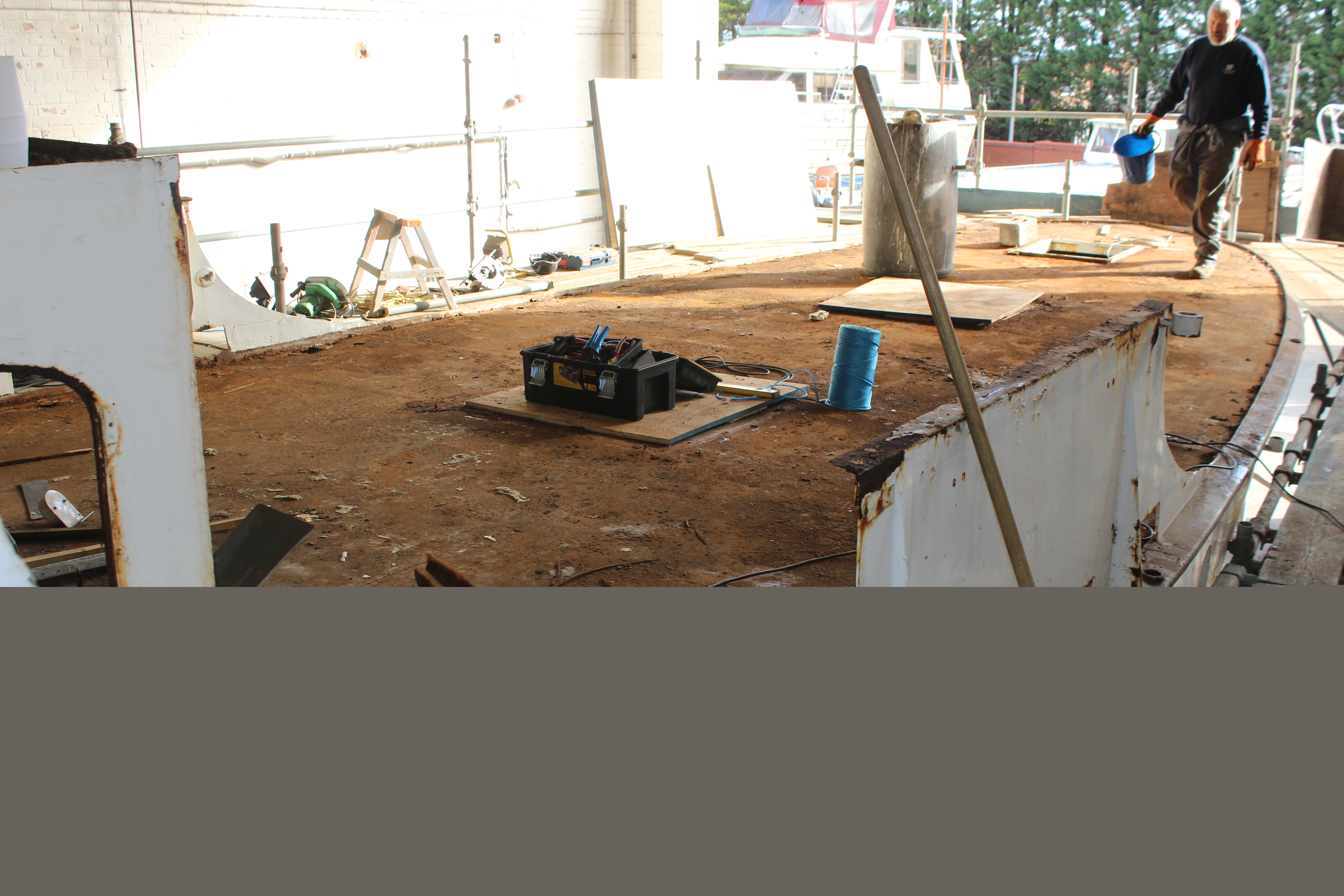 Llanthony under restoration