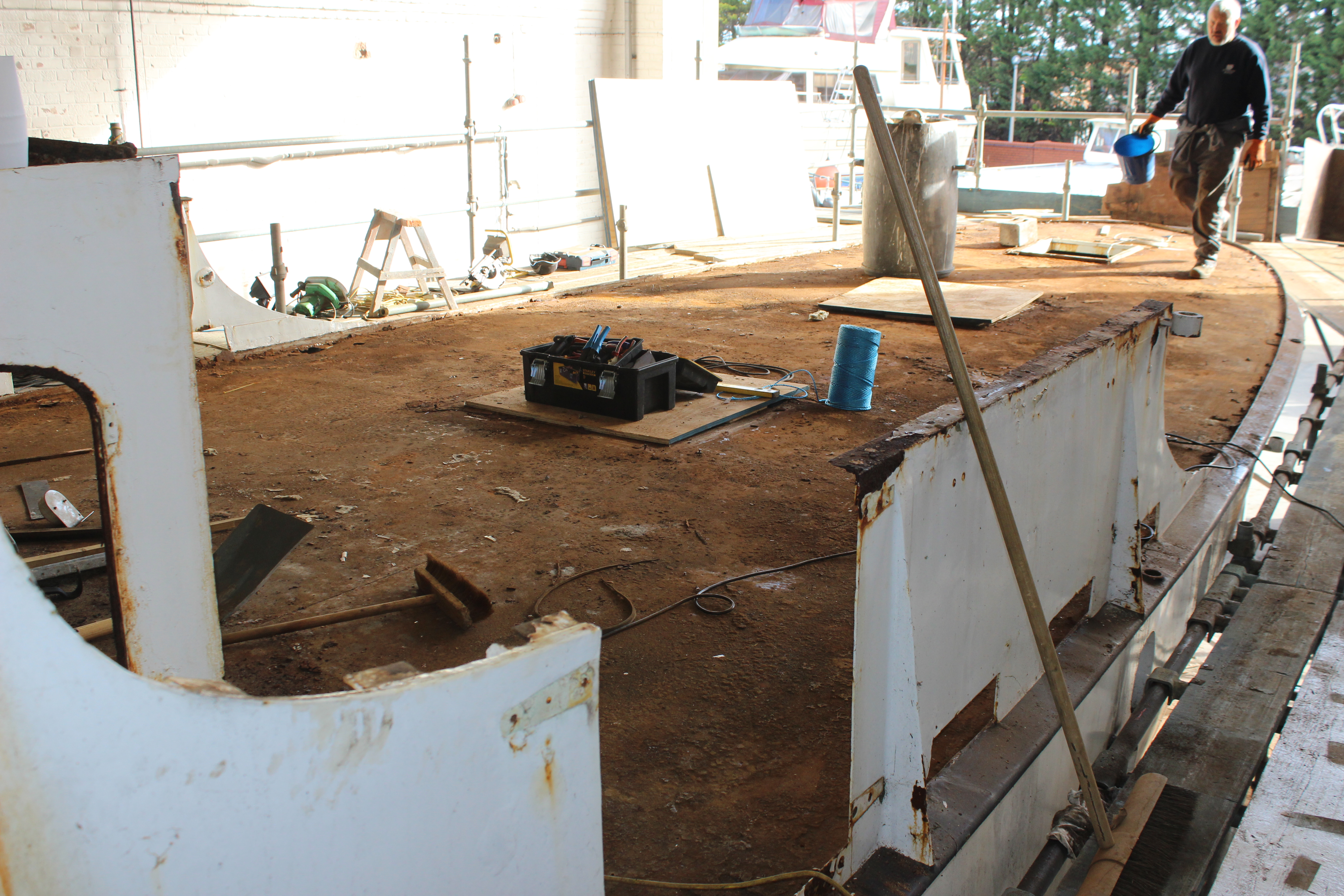 Llanthony under restoration