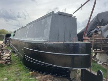 Ivy Hotholer's hull de-rusted, sealed and painted