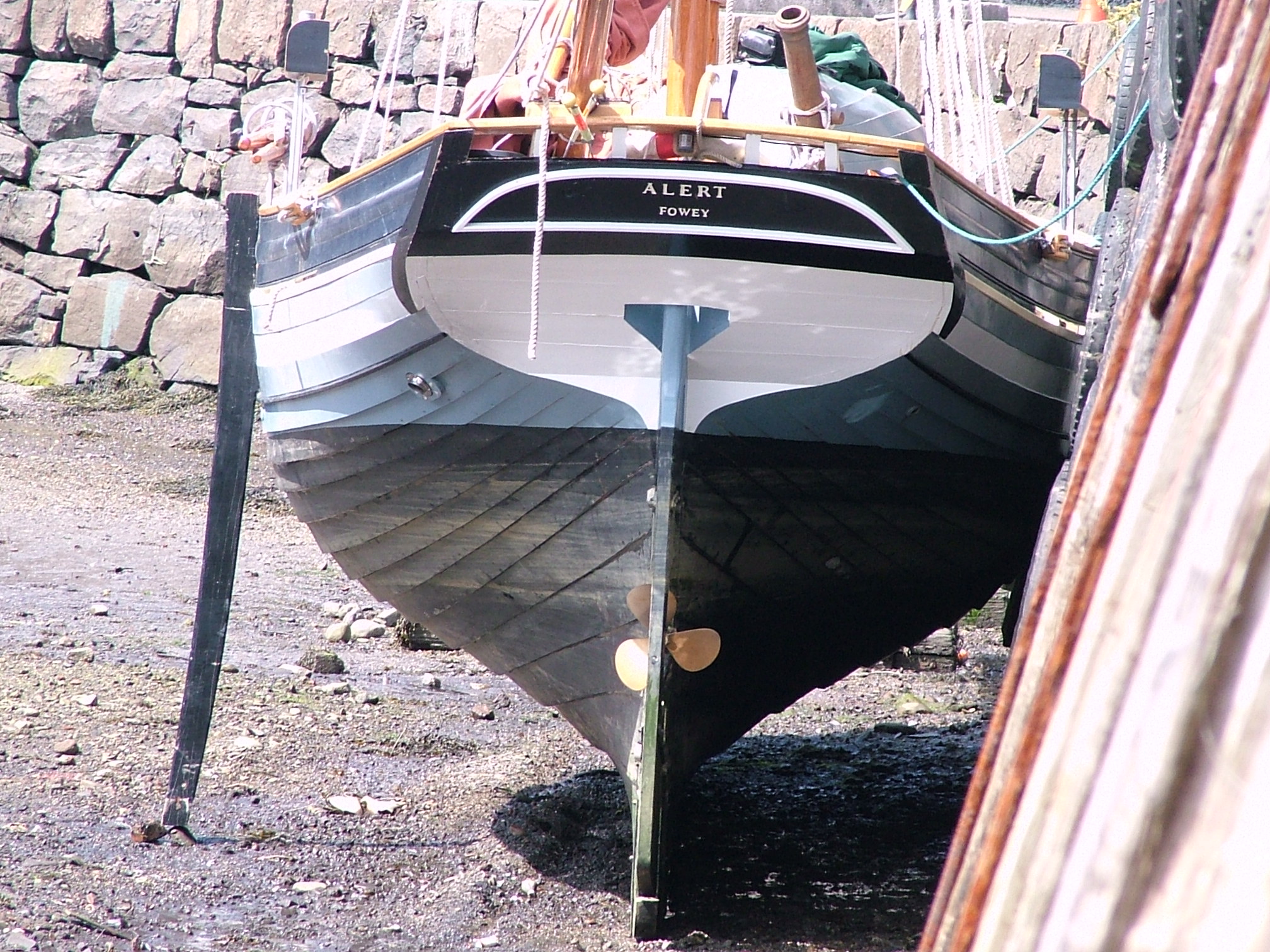 Alert stern facing