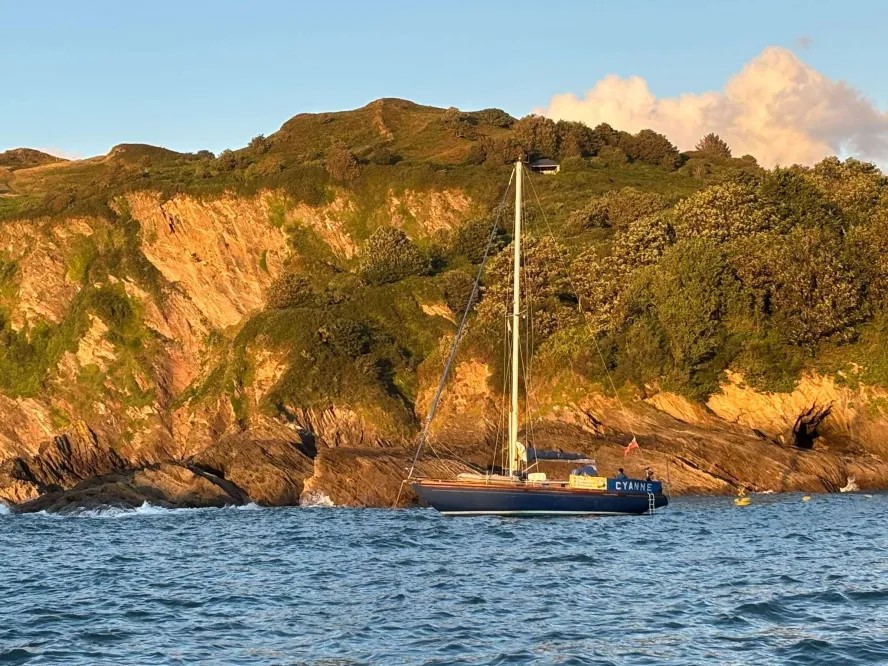 Cyanne moored