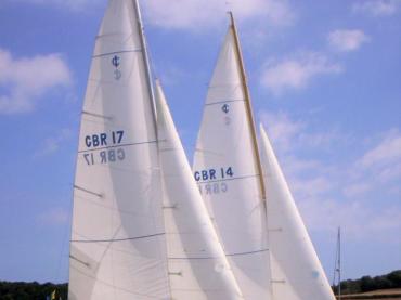 Mitzi under sail