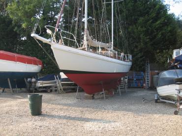 Cinnamon Lady in dry dock