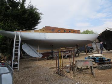 Freya in dry dock