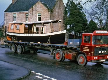 Victoria arrives in Linlithgow, March 1978