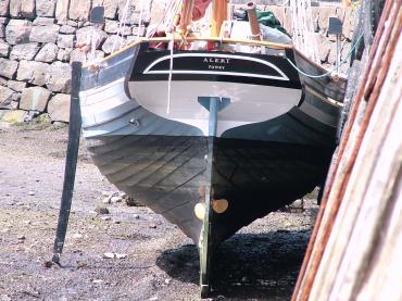 Alert stern facing